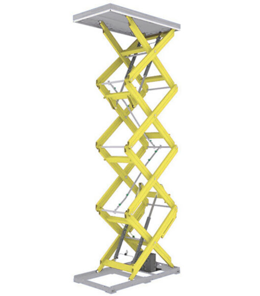 Höjdsaxbord T-serien - lyftbord med vertikal quattrosax för 1000 kg