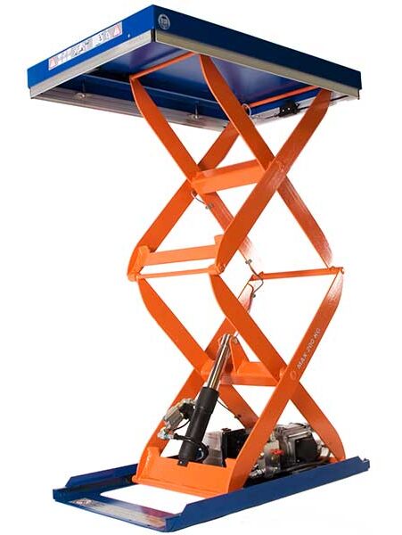 Höjdsaxbord C-serien - stationärt lyftbord med vertikala dubbelsaxar för 200 kg